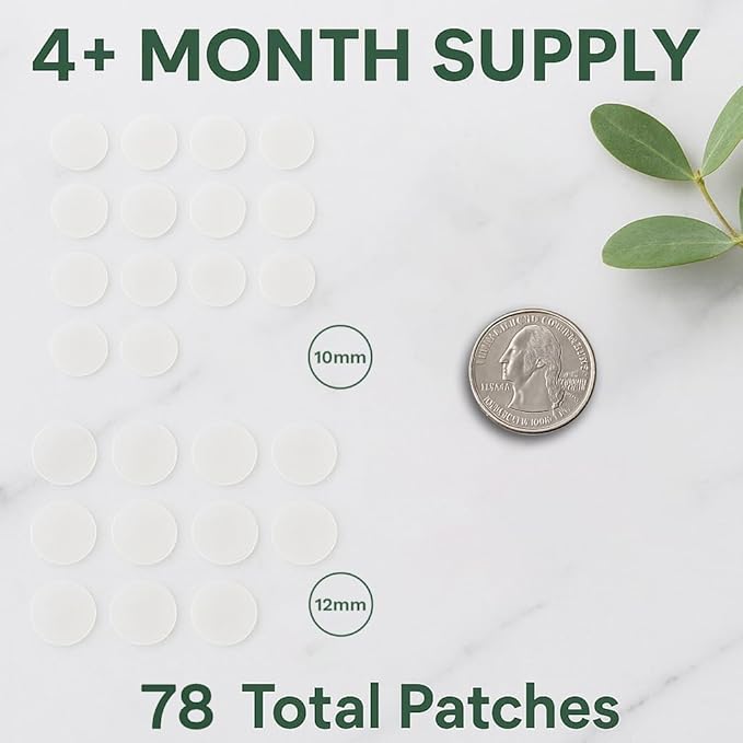 LE GUSHE Korean Pimple Patches for Face (78 Dots) - Hydrocolloid Acne Patches with Tea Tree Oil - Invisible Zit Stickers - Dermatologist Tested - Korean Skin Care