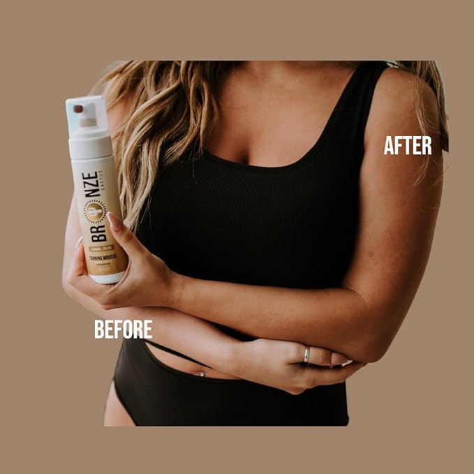 Bronze Cactus Self-Tanning Mousse – Rich Caramel Cream | Vegan & Cruelty-Free | Fast-Dry, Streak-Free, Lightweight Foam for Face & Body | Golden Undertones, Long Lasting Glow | 200ml/6.7oz