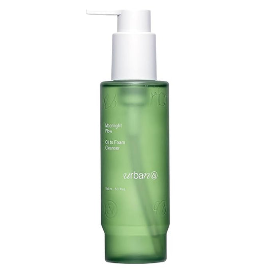 URBANAND Moonlight Flow Oil-to-Foam Cleanser, Vegan Skin Care, Makeup Deep Cleansing Oil, All In One Foaming Facial Cleanser, Korean Skin Care (5.07 fl oz.)