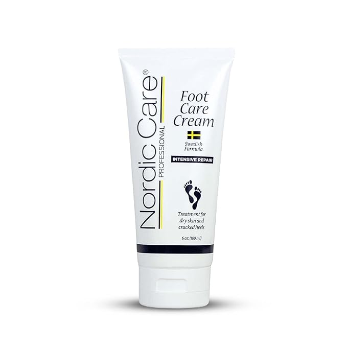 Nordic Care Foot Care Cream - Intensive Repair Foot Cream With Urea & Eucalyptus Oil for Cracked Heels, Foot Care Cream Provides Deep Hydration & Prevent Further Cracking | (6 Ounce, Pack of 1)