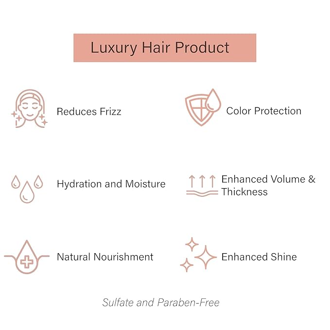 Gold Series Treatment Mask – Deep Hydrating Argan Oil Hair Mask for Dry, Damaged, Color Treated and Curly Hair Enriched with Keratin – Sulfate Free Natural Hair Repair Treatment, 8.45oz