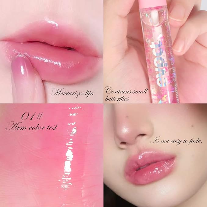 evpct 3Pcs Clear Color Changing PH Tinted Lip Changing
