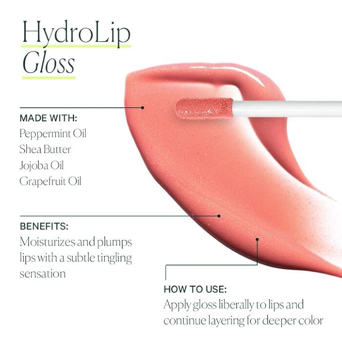 Well People Hydrolip Gloss, Lip Plumping Gloss For Sheer Color, Smooths & Hydrates Lips, Made With Jojoba Oil, Vegan & Cruelty-free, Nudist (Pack of 2)