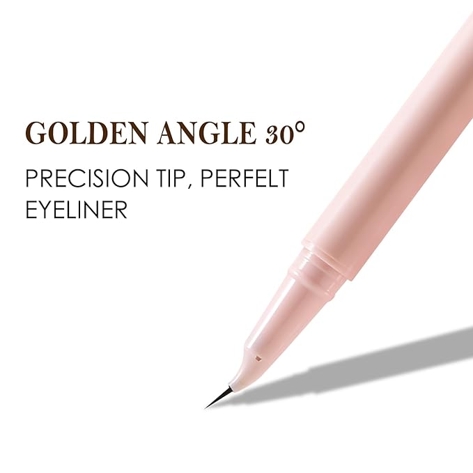 Boobeen Liquid Eyeliner Pen, Matte Eye Liner with Precision Tip, Long Lasting Eyeliner Pencil for Bold Eye Makeup, Glides on Smoothly