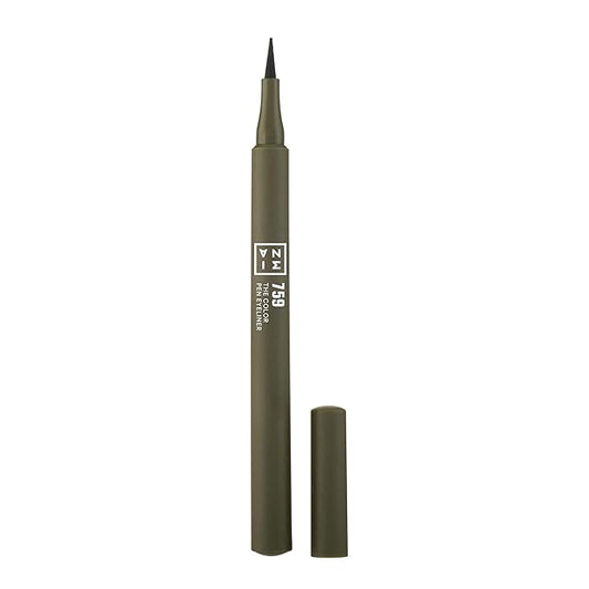 3INA The Color Pen Eyeliner - Waterproof Colorful Liquid Eyeliner Pencil for Bold Looks - Precise Felt Tip - 14 Hour Wear Eye Makeup - 759-0.034 oz