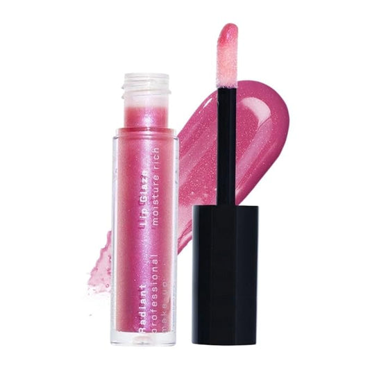 Radiant Professional Lip Glaze (23 Shades) - Ultra-Glossy, Non-Sticky & Long-Lasting Lip Gloss for Women - High Shine Hydration - Vegan & Moisturizing for Soft, Nourished Lips - (14 - PRETTY PINK)