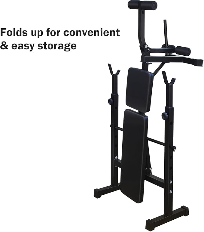 Adjustable Olympic Weight Bench Set