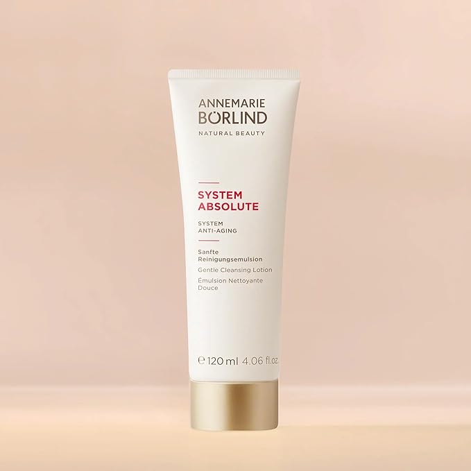 ANNEMARIE BÖRLIND - SYSTEM ABSOLUTE Gentle Cleansing Lotion - Vitamin A + C + E Natural Vegan Face Cleanser - Removes Impurities and Makeup with Mild Tensides - 4.06 Fl. Oz.