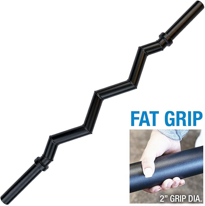 Body-Solid (OB48F) Olympic Steel Curl Barbell for Weightlifting 48 in.