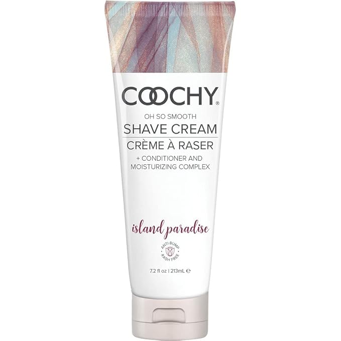 Coochy Shave Cream - Moisturizing Shave Lotion - Gentle Intimate Shaving Cream - For Bikini Area, Underarms, Legs & More - Rash-Free, Hydrating Formula - Island Paradise, 7.2 oz