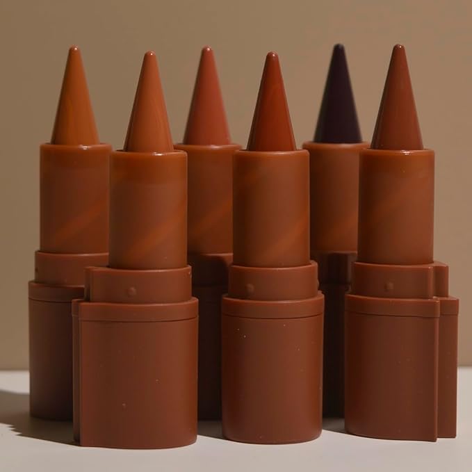 2-in-1 Gradient Lip Liner and Lipstick Lip Combo Set - Achieve Flawless Contour and Gradual Ombre Effect with Easy-to-Use Crayon Form and Cone Tip (05# Grapes, 1 Count (Pack of 1))