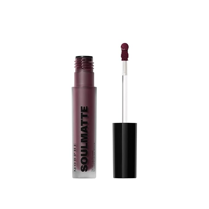 Morphe Soulmatte Velvet Lip Mousse Matte Lipstick - Air-Whipped, Soft Matte Lip Makeup with Vitamin E to Hydrate, Soften and Smooth Lips - Compatible (0.128 Oz)