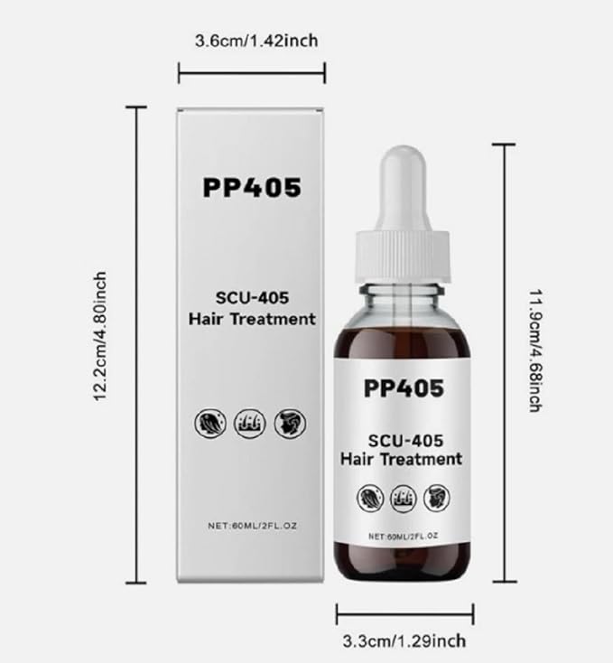 PP405 Hair Treatment | SCU-405 Hair Growth Oil, Fast-Absorbing & Non-Greasy, Hair Growth Serum for Women & men, for All Types-2.11 FL OZ (60ML)