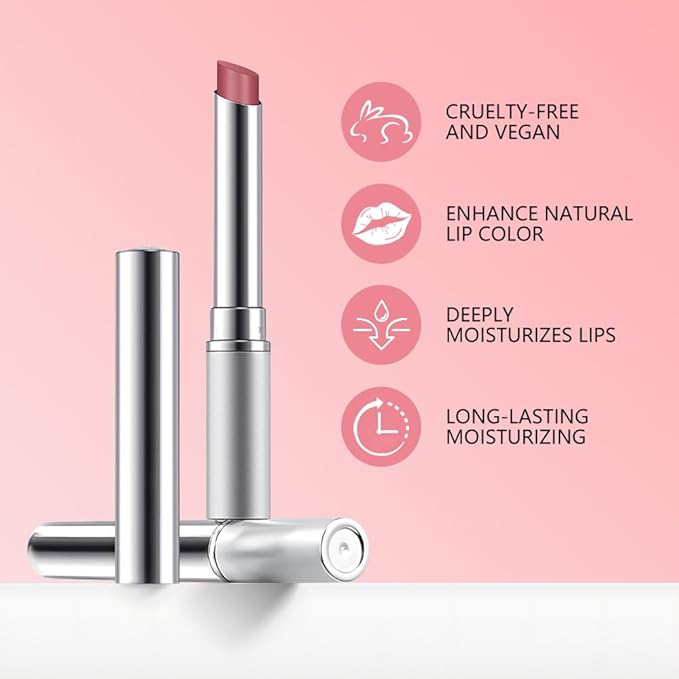 FeiCuiYun 2Pcs Pink Honey Tinted Lip Balm Lip Gloss Lipstick, Sheer Hydrating Lip Gloss Tint, Moisturizing Lip Color for All Skin Tones, Nourishing Lip Balm with a Hint of Natural Black Cherry Tint