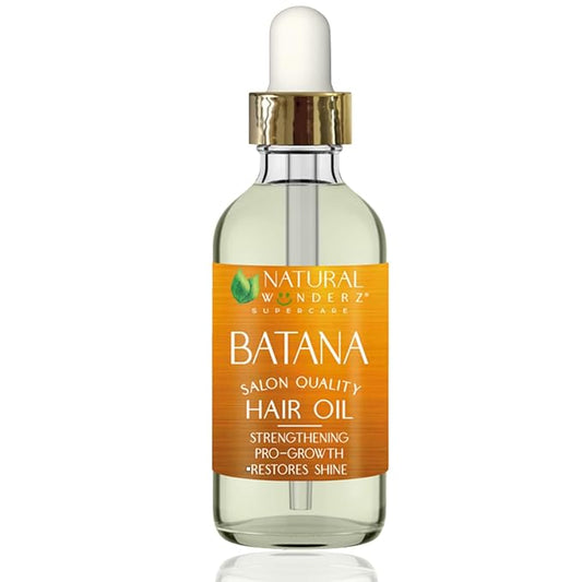 Natural Wunderz Batana Hair Oil – Nourishing Blend with Batana, Argan & Jojoba Oils – Supports Hair Growth, Shine & Scalp Health – 4 fl oz