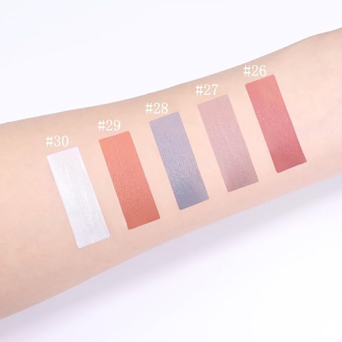 AMY'S DIARY Matte Plum Liquid Lipstick 5Pcs Sets,24-hour Lipstick White Nude Naked Gray Plum Lip Stain 24 Smudge Waterproof for Women (Set06)