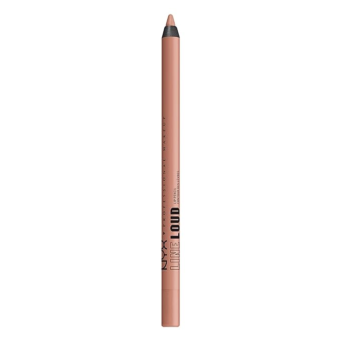 NYX PROFESSIONAL MAKEUP Line Loud Lip Liner, Longwear and Pigmented Lip Pencil with Jojoba Oil & Vitamin E - Goal Crusher (Midtone Beige)