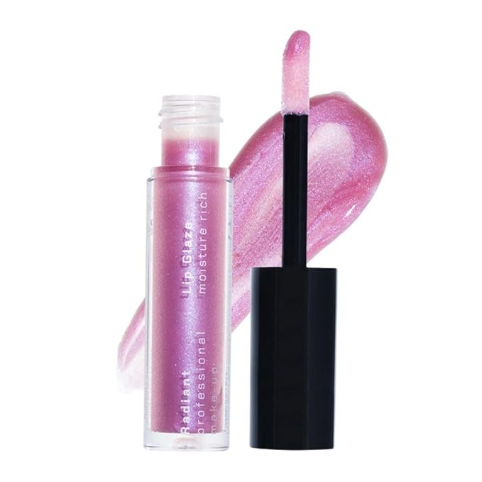 Radiant Professional Lip Glaze (15 Shades) - Ultra-Glossy, Non-Sticky & Long-Lasting Lip Gloss for Women - High Shine Hydration - Vegan & Moisturizing for Soft, Nourished Lips - (08 IRIS HOLO)