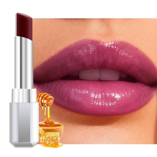 HHLTOH Cherry Honey Lipstick Tinted Lip Balm - Shine Moisturizing Lipstick for Women, Natural Nourishing Hydrating Lip Gloss Stain for Dry Lips, Tint Sheer Lightweight Makeup, Vegan - 1Pc #09 Cherry