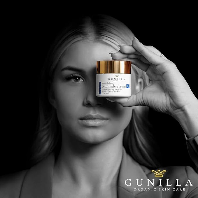 GUNILLA Ceramide Cream A17 – Spa-Grade Moisturizer with 17 Plant-Based Actives. For All Skin Types, Especially Dry or Sensitive. Fragrance-Free. Vegan. (2 oz)