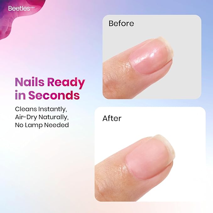 Beetles Professional Nail Prep Dehydrator - Natural Nails Superior Bonding Primer for Acrylic Powder and Gel Nail Polish Fast Dry Dehydrator Base Bonder Gel