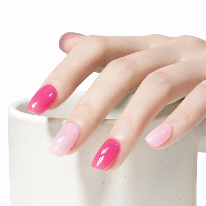 MAYCHAO 15ML Jelly Red Gel Nail Polish 1Pc Sheer Red Gel Polish Soak Off UV LED Transparent Nail Polish Nail Art Starter Manicure Salon DIY at Home, 0.5 OZ