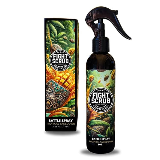 Deodorizing Spray – Refreshing Body & Gear Spray for Wrestlers, MMA, Jiu-Jitsu & Athletes (Mango + Coconut)