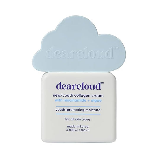 dearcloud New/Youth Collagen Cream Moisturizer – Firming Korean Facial Moisturizer for Radiant Skin (3.38 fl oz)