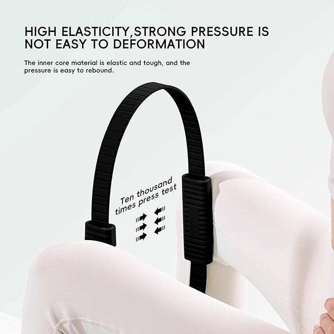 Yoga Pilates Resistance Ring for Leg and Butt Training, Portable Exercise Equipment with Anti-Slip Silicone, Home and Office Workouts, Postpartum Toning