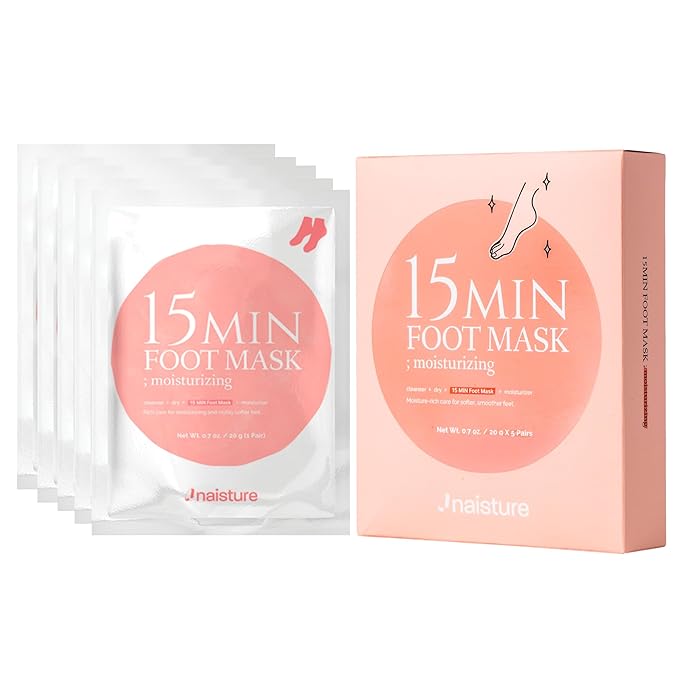 Naisture 15 Min Hand and Foot Mask (10pc): Hydrating Korean Spa Kit Essentials for Moisturized Hands and Feet