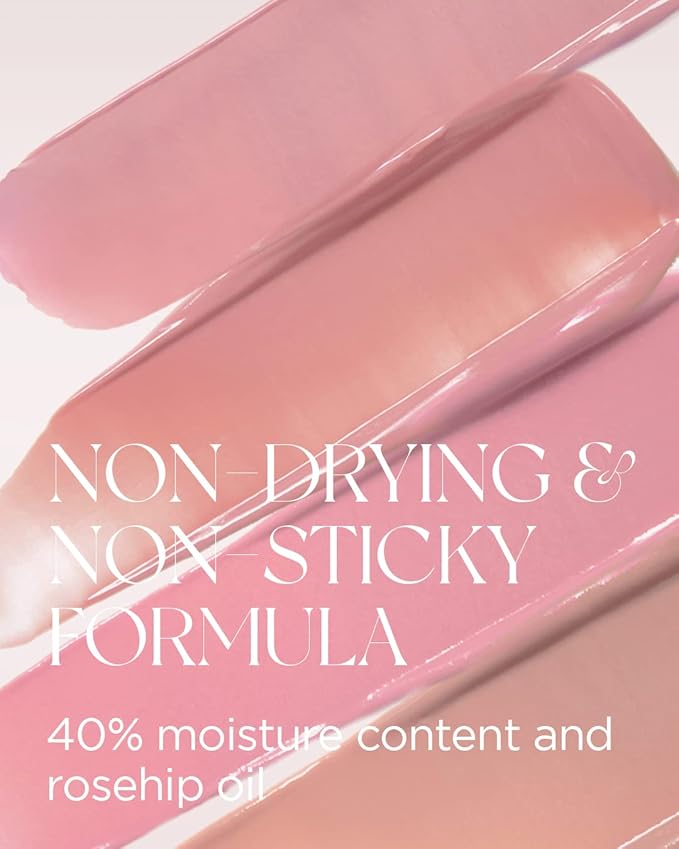 Non-Section Glowy Tint – 112 TENDER BREEZE – Glass Lasting Transparent & Flexible Lip Makeup - Moisturizing Lip Stain for Glossy Finish – Buildable Lipstick for Fuller Looking Lip, 0.17 fl.oz.