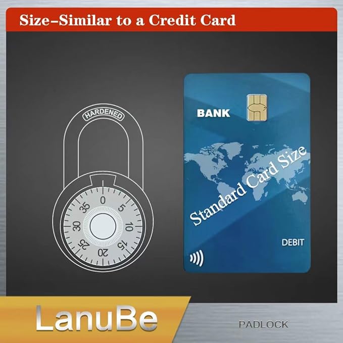 LanuBe Standard Dial Combination Lock, 2 in. Wide, with Different Combinations, Blue Turnplate, Pack of 16; Lock for School, Employee, Gym Sports Locker, Case, Toolbox, and so on