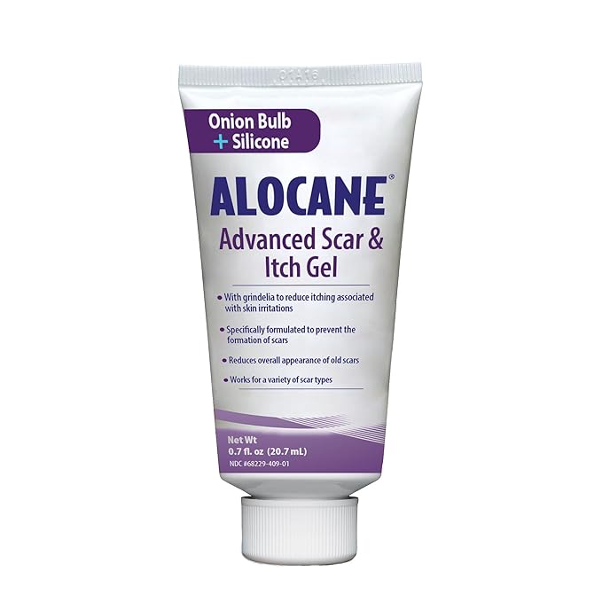 ALOCANE Advanced Scar and Itch Relief Gel - Fast-Acting Formula for Soothing Itching, Reducing Scars & Promoting Skin Healing – 0.7 oz