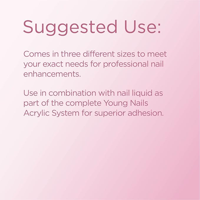 Young Nails Acrylic Cover Powder, Peach, 45 Gram