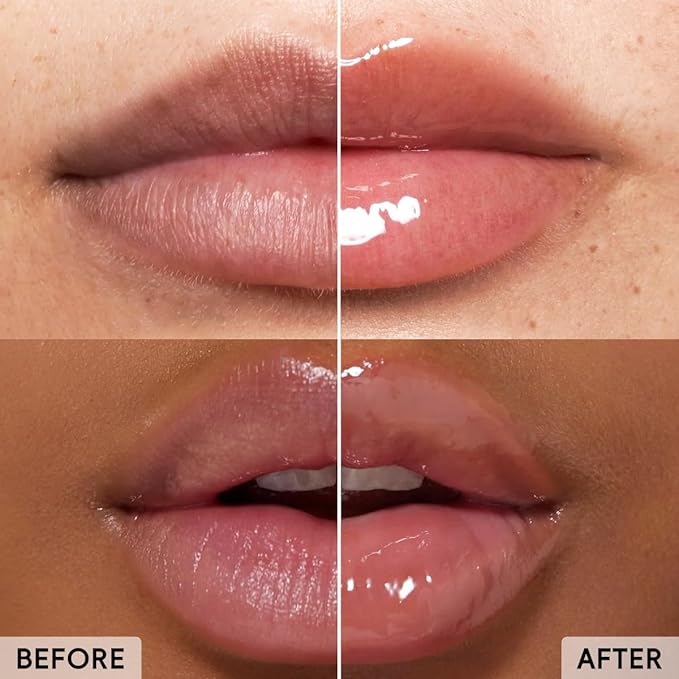 MSMEESUYA Lip Balm & Serum for Dry Lips, Featherlight Hydrating Balm, Non-Sticky Lip Moisturizer for Smooth & Glossy Lips, 2-Pack (0.5oz Each)