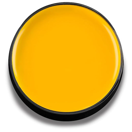 Mehron Makeup Color Cups | Stage, Foundation, Face Paint, Body Paint, Halloween Makeup | Greasepaint .5 oz (14 g) (Yellow)