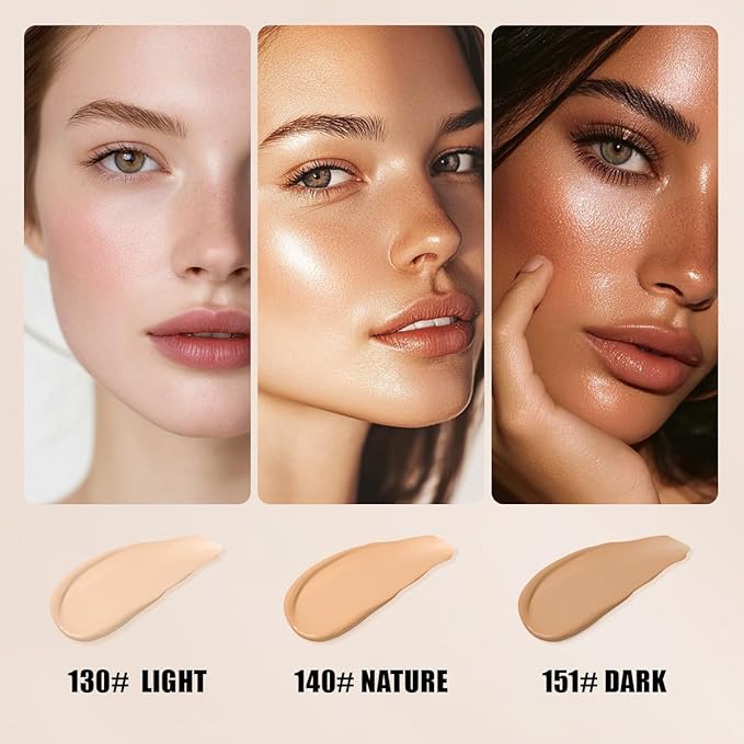 QIC Concealer Shade 130 – Full Coverage Concealer for Dark Circles & Spots, Warm Ivory Tone, Hydrating & Waterproof Under Eye Corrector for Mature Skin, Non-Cakey Finish (1.41 fl oz)