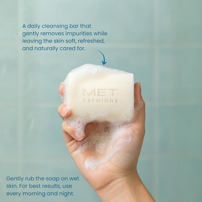 Glutathione Soap 100g – Hydrating Antioxidant Bar for Face & Body | Gentle Daily Cleanser with Natural Moisturizers | Soft, Smooth Skin