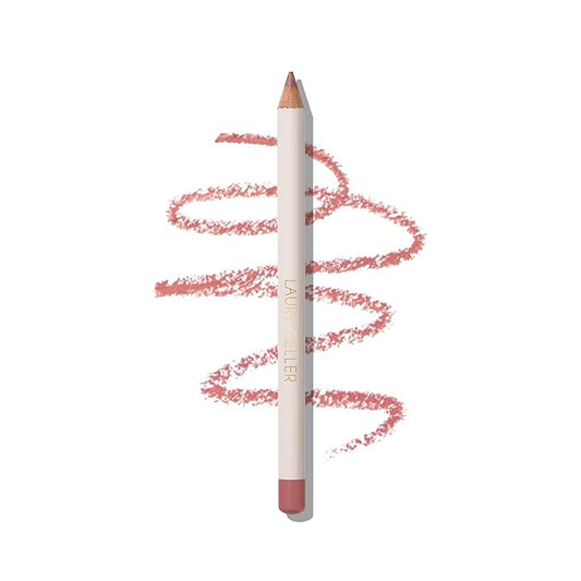 LAURA GELLER NEW YORK Marble Lips Multidimensional Liner, Poetic Pink - Marbleized Smooth Glide Sharpenable Lip Liner for Fuller Lips
