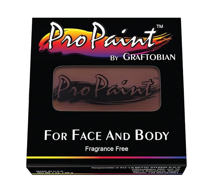 Graftobian ProPaint Professional Face Body Paint Pro Makeup Fuzzy Bear Brown 1oz