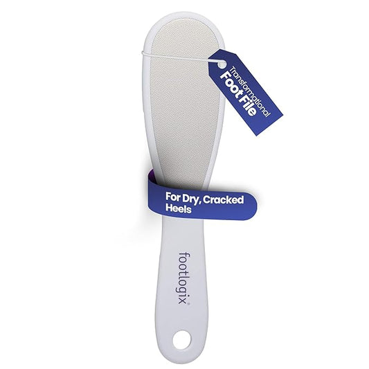 Foot Care Callus Softener - Footlogix Callus Softener Spray & Double Sided Foot File Set for Dry, Rough, Cracked Heel - Feet Exfoliator & Scrubber for Convenient Pedicure at Home