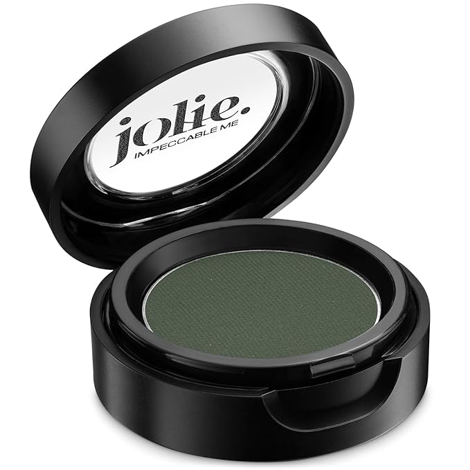Jolie Cosmetics Powder Pressed Matte Eyeshadows - Cruelty Free, Vegan, Single Pan Eyeshadow 1.48g Base Neutrals (Spanish Moss)