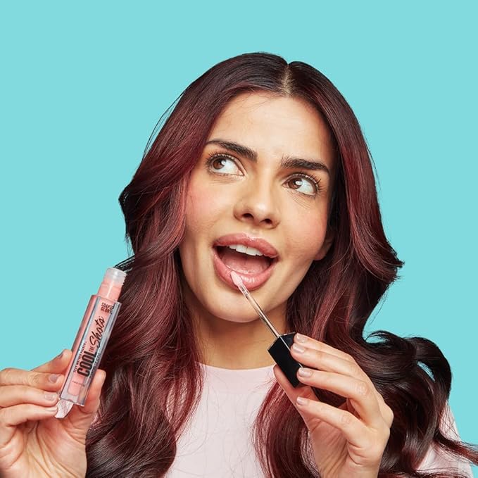 Soap & Glory SMP Cool The Shots Plumping Lip Gloss - Hydrating & Cooling Lip Plumper - Infused with Menthol & Vitamin E - High Shine, Glossy Finish - Vegan & Cruelty-Free - Pink Punch (4ml)