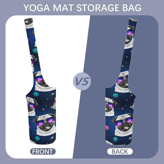 Portable Single Shoulder Yoga Mat Bag Carrier with Pocket Spacious Storage for Yoga Gym Fitness