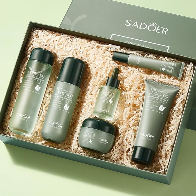 Avocado Skincare Sets, 6Pcs Skincare Gift moisturizing