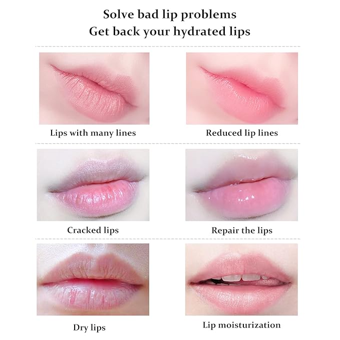 20Pcs Lip Mask,Pink Moisturizing Plumping Lip