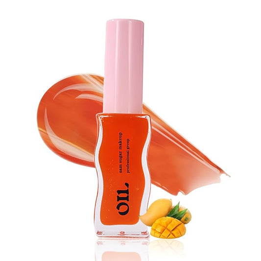 Lip Oil, Moisturizing Lip Glow Oil, Transparent Tinted Moisturizing
