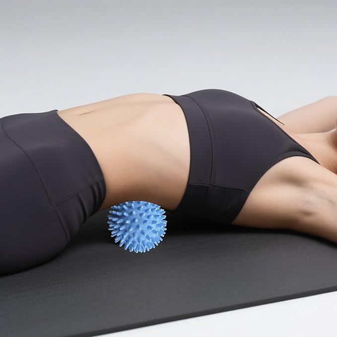3PCS Firm Massage Lacrosse Balls for Myofascial Release, Muscle Knots, Trigger Point Therapy, Yoga Deep Tissue Massage, Pain Relieve from Plantar Fasciitis, Muscle Soreness Massager Ball
