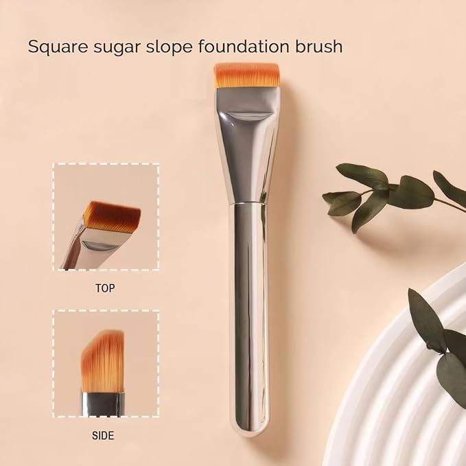ENCHANTLIVING Foundation Brush for Liquid Makeup,Concealer Brush,Cosmetic Brush,Kabuki Brush, Premium Soft Bristles,Doesn't Soak Up Powder For Creams,Facial Mask,Liquids,Mask Cosmetic Makeup Tool