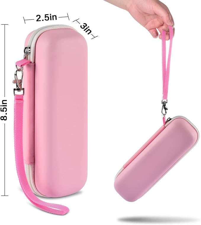 GWCASE Toothbrush Travel Case Compatible with Oral-B Pro 1000 2000 3000 3500 5000 7500/ for Philips Sonicare ProtectiveClean 4100 6100 5100 6500 7500 Rechargeable Electric Toothbrush (Box Only) -Pink